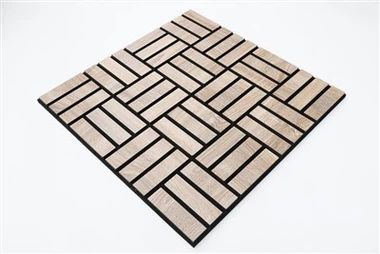 Furnier-MDF-CNC-Akustikwandplatte